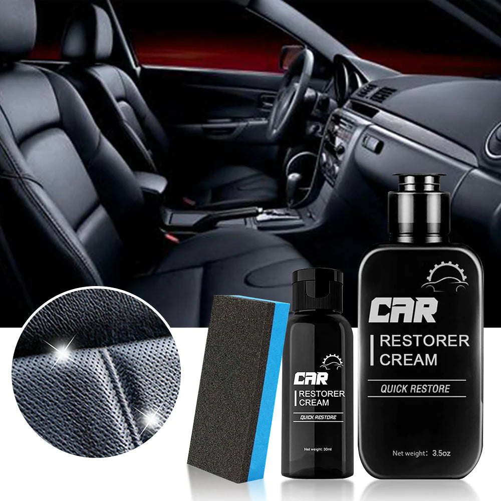 🧽 Crème restauratrice de voiture et Moto, soin du cuir et plastique