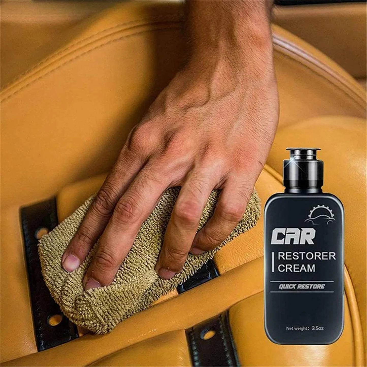 🧽 Crème restauratrice de voiture et Moto, soin du cuir et plastique